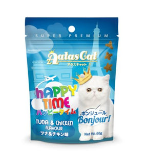 Aatas Cat HAPPY TIME ALOHA! / BONJOUR! / CIAO! / HOLA! - Assorted Flavor Cat Treats