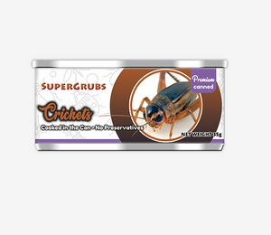 SuperGrubs Canned Crickets 35g For Small Animals