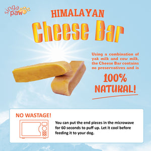 Singapaw Himalayan Cheese Bar Dog Chews Treats - Small