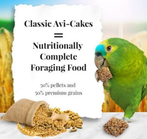 Lafeber Classic Avi-Cakes for Parrot 12oz Bird Food Diet