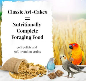 Lafeber Classic Avi-Cakes for Small Birds 8oz Parrot Bird Food Diet