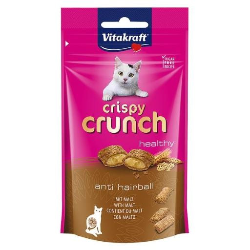 Vitakraft Cat Crispy Crunch Anti Hairball Treats 60g