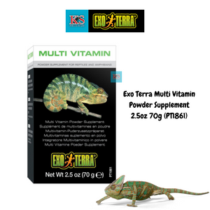 Exo Terra Multi Vitamin Powder Supplement 2.5oz 70g (PT1861)