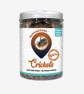 SuperGrubs Freeze-Dried Crickets 75g For Small Animals
