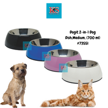 Load image into Gallery viewer, Dogit 2-in-1 Dog Dish, Medium, Assorted Color (700 ml) #73547-51