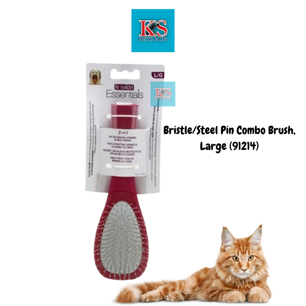 Le Salon Essentials Dog Bristle/Steel Pin Combo Brush, Large #91214