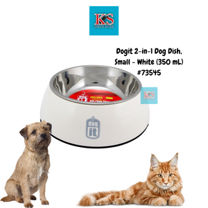 Dogit 2-in-1 Dog Dish, Small, Assorted Color (350 ml) #73541/42/45