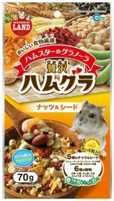Marukan Granola with Nuts & Seeds for Hamsters 70g (ML56)