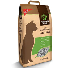 Load image into Gallery viewer, Nature&#39;s Eco Recycled Paper Cat Litter 30L