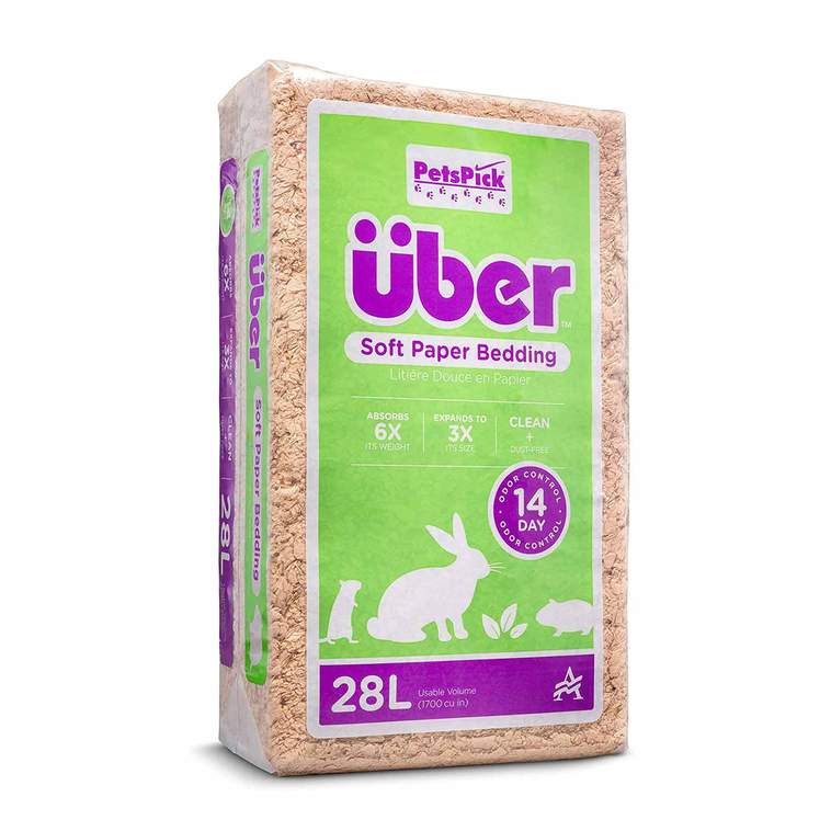PETSPICK Uber Paper bedding Natural 28L / 56L for Small Animals