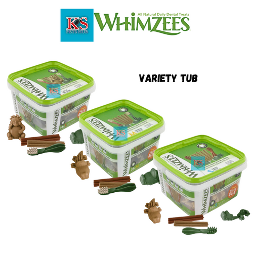 Whimzees Dental Dog Chew Variety Box Assorted Size Dog Feed